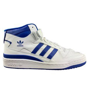 Adidas Men's Forum Mid White Royal Blue Shoes FY4976 Sizes 9 - 13